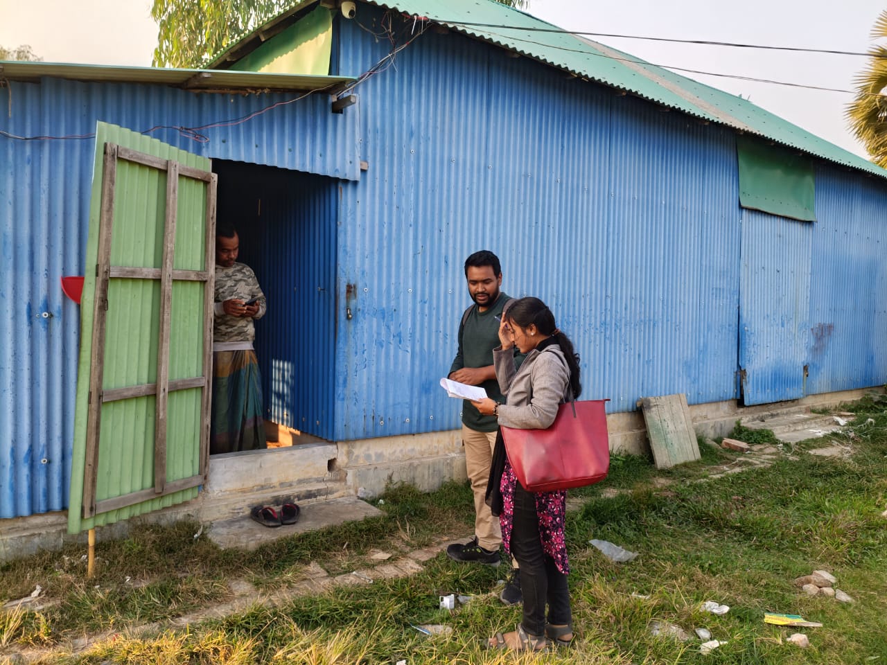 Farm visit and farmer interaction